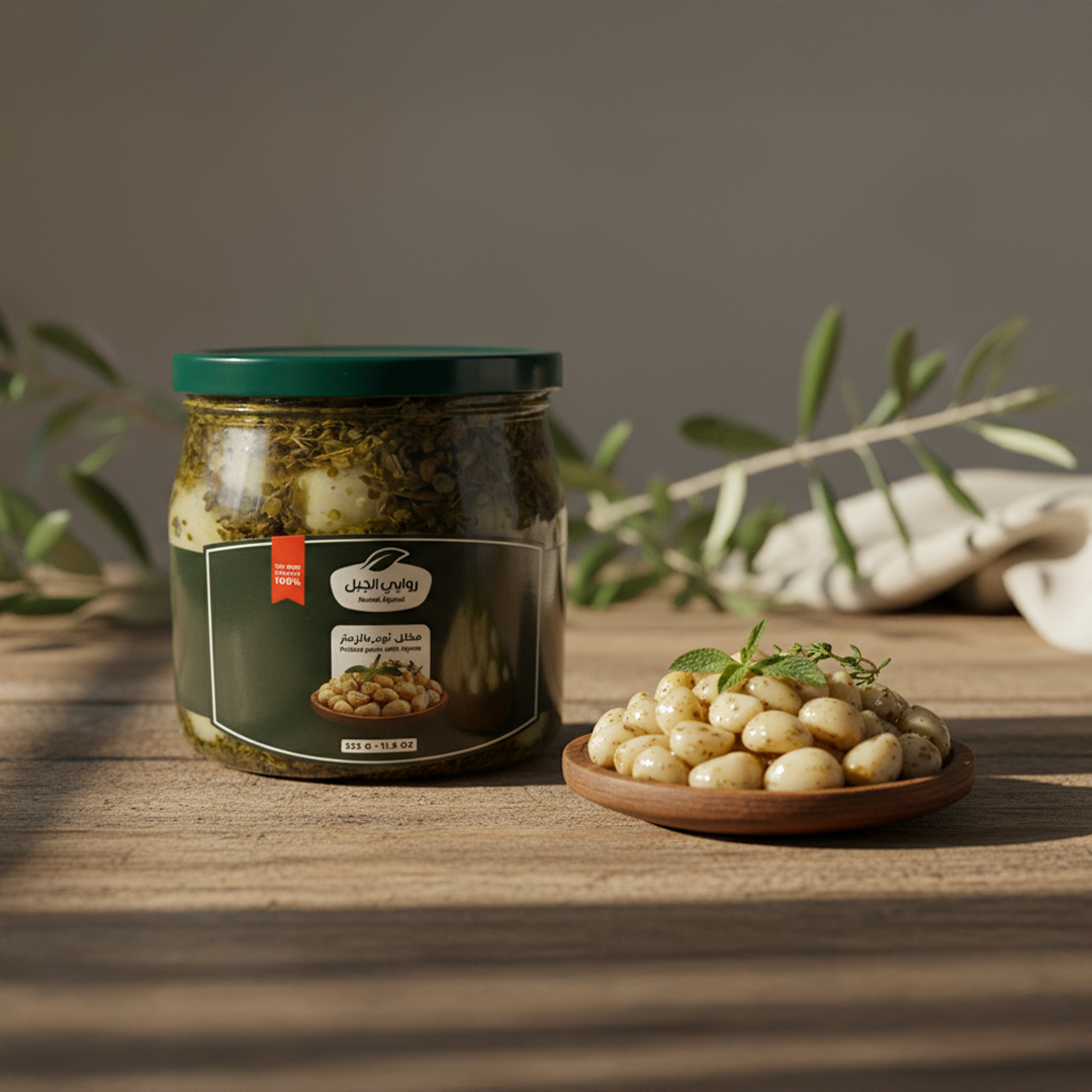 Garlic pickle with thyme